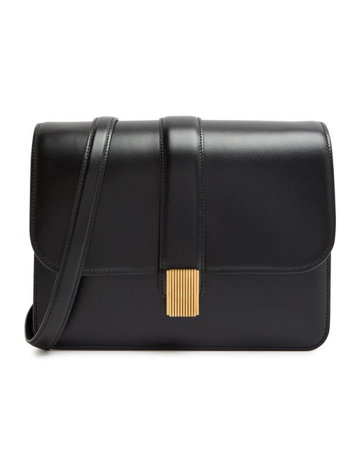 Khaite Black Metallic Crossbody Bag