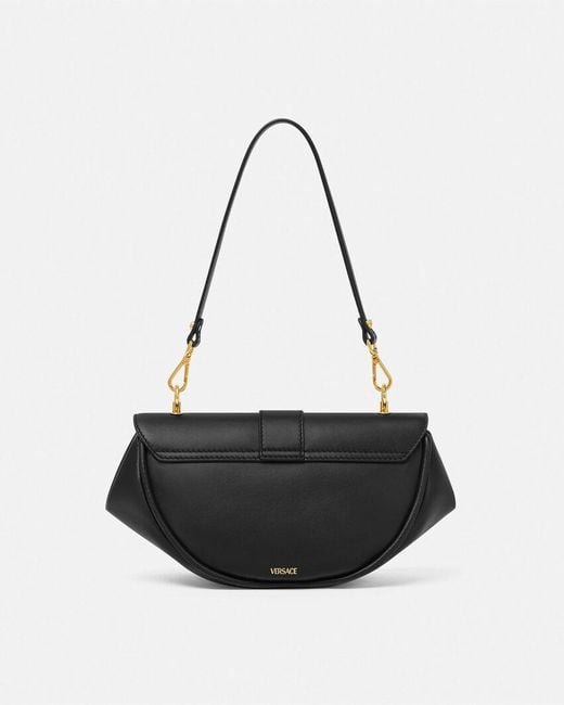 Versace Black Virtus Medium Shoulder Bag