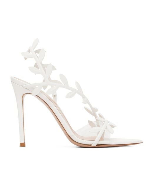 Gianvito Rossi White Flavia High-Heeled Sandals