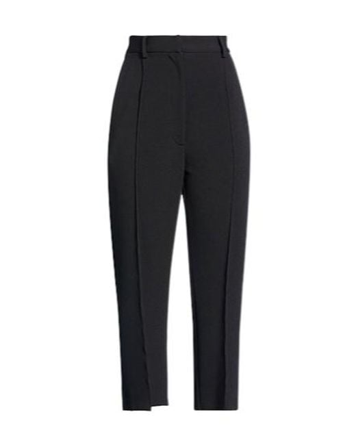 MM6 by Maison Margiela Black Simple Straight-Leg Pants