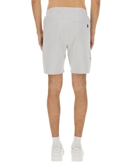 Boss Gray Boss Performance Bermuda Shorts for men
