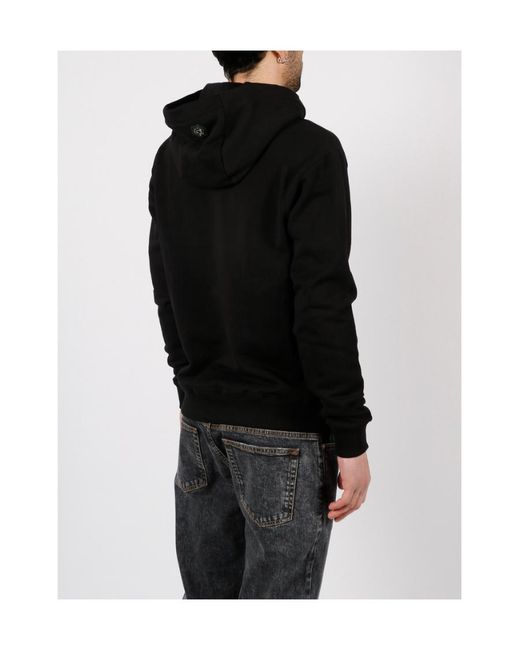 Philipp Plein Black Logo-Print Hoodie for men