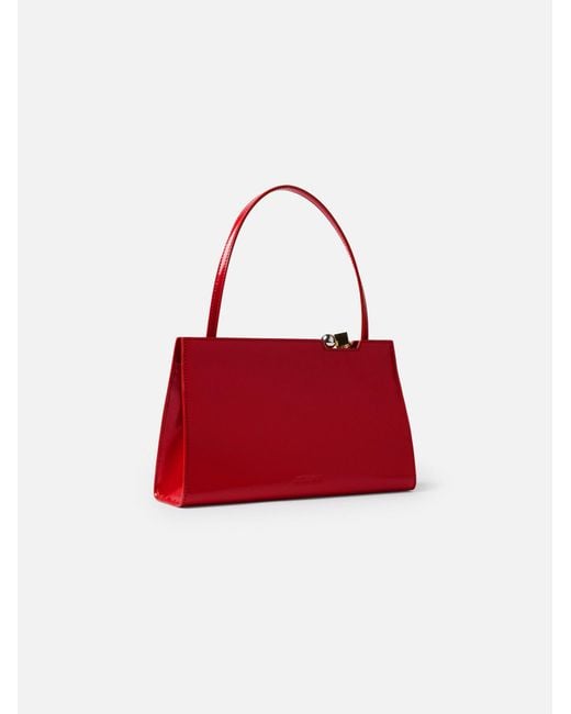 Jacquemus Red Le Salon Frame Shoulder Bag