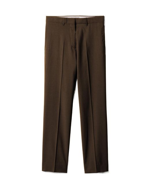 Miu Miu Brown Straight-Leg Tailored Trousers