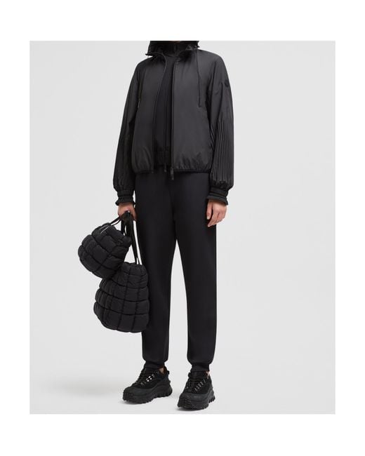 Moncler Black Logo Patch Drawstring Track Pants