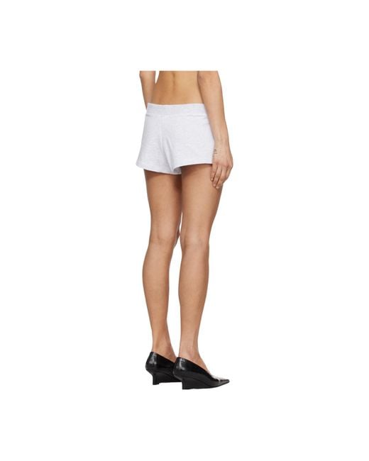 Entire studios White Lightweight Micro Shorts