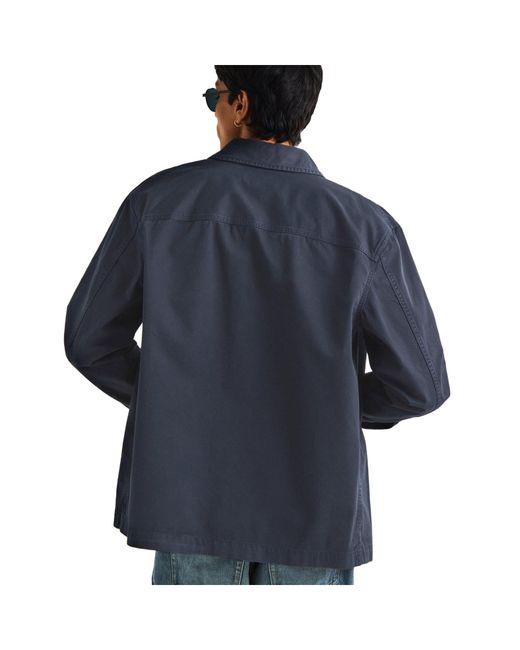 Saint Laurent Blue Workwear Shirt Jacket for men