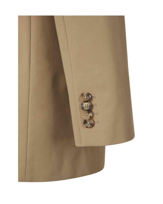Khaite Natural Double-Breasted Trench Coat