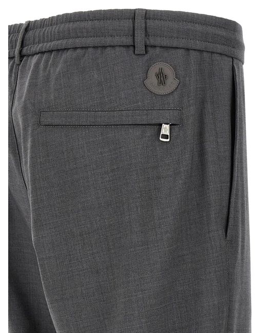 Moncler Gray Belt Loop Casual Pants for men