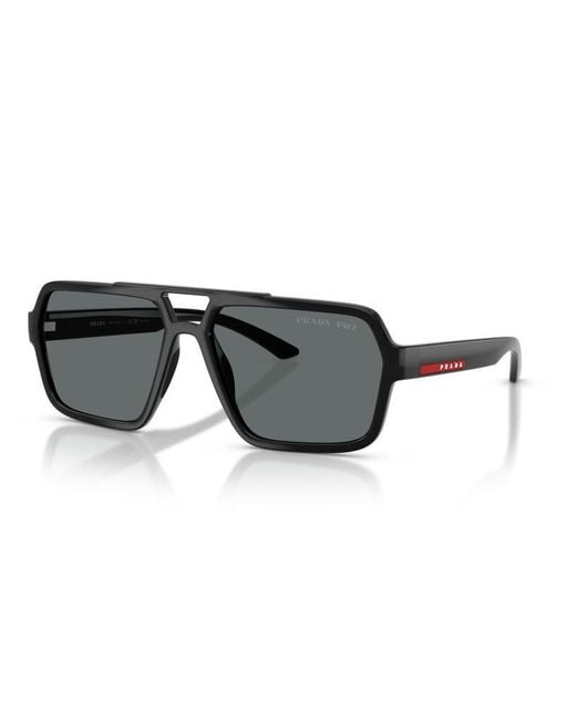 Prada Linea Rossa Multicolor Rectangular Sunglasses for men