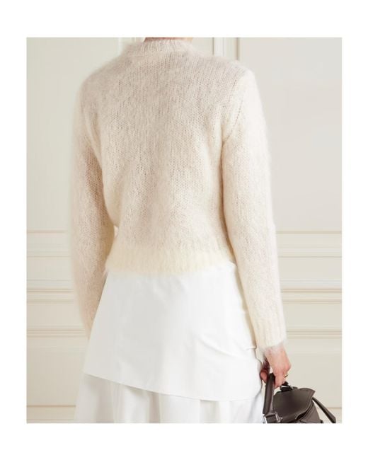 Marni White Floral-Print Round-Neck Sweater