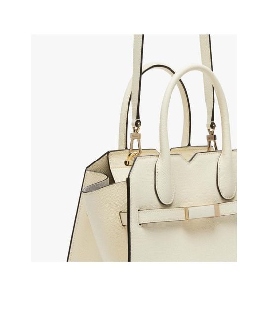 Valextra Natural Milano Mini Top Handle Bag