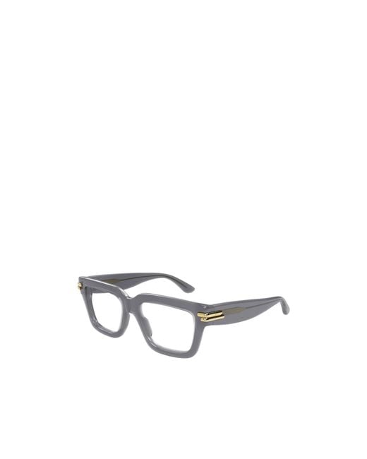 Bottega Veneta White Eyewear Square Frame Glasses for men