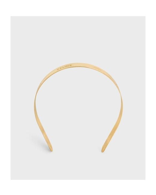 Céline White Paris Thin Headband