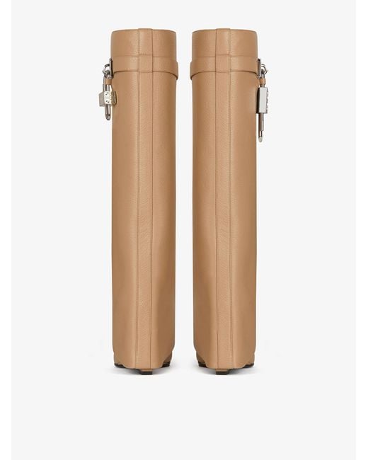 Givenchy White Shark Lock Boots