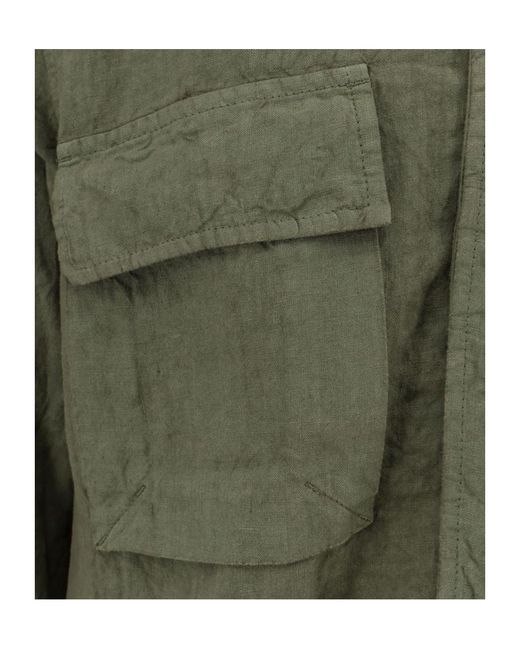 Aspesi Green Ri-Capa Button-Down Shirt for men