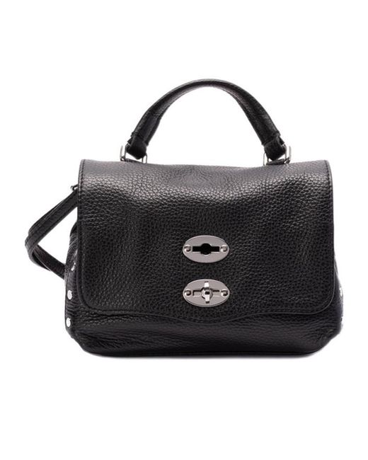Zanellato Black Logo Shoulder Bag