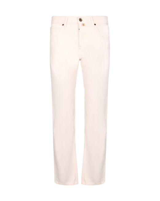 Jacob Cohen White Straight-Leg Jeans for men