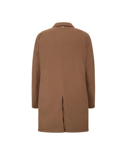 Herno Brown Long-Sleeved Casual Jacket for men