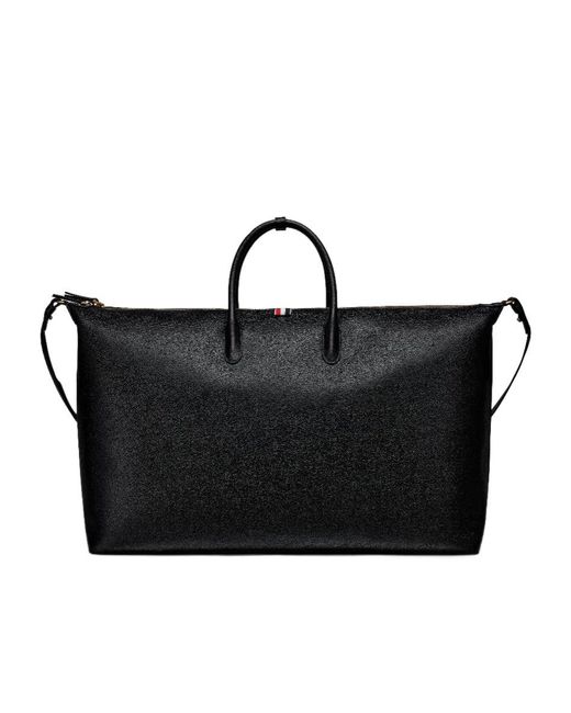 Thom Browne Black Duffle Bag for men