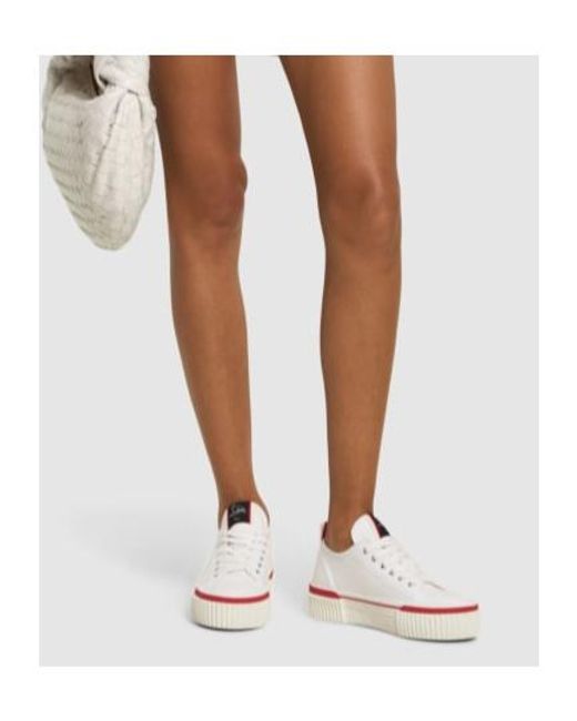 Christian Louboutin White Laced Sneakers