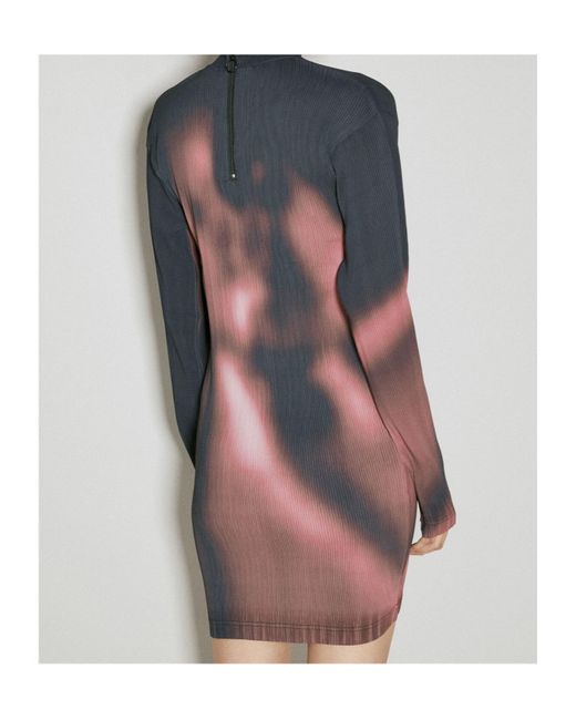 Eytys Multicolor Rhye Pleated Graphic-Printed Mini Dress