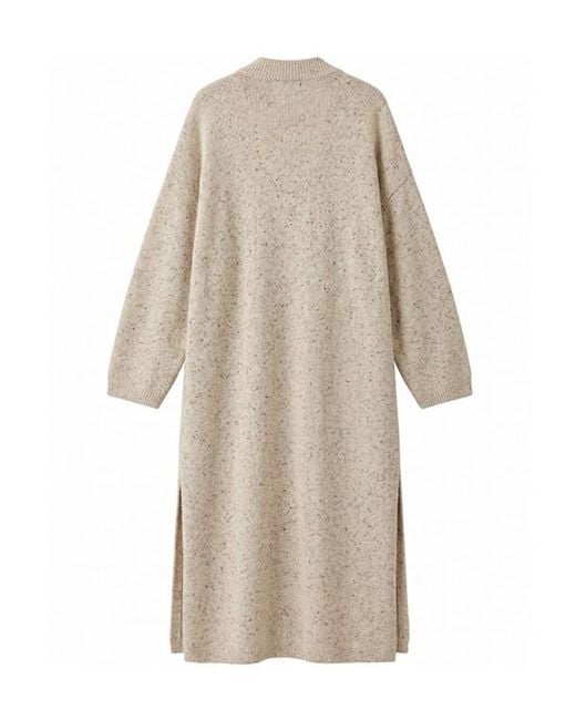 Fabiana Filippi Natural Long Knit Cardigan