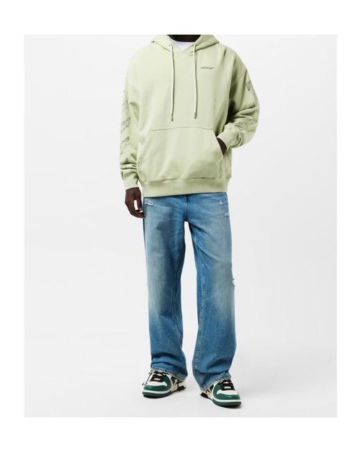 Off-White c/o Virgil Abloh White Scrib Diag Over-The-Head Hoodie for men