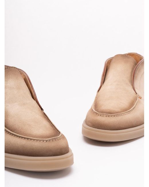 Santoni Brown Digits Round Toe Desert Boots for men