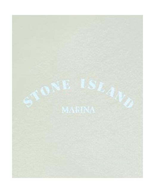 Stone Island White Marina Coach Jacket for men