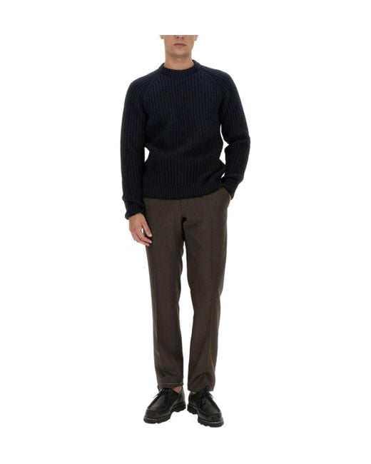Brioni Blue Luxurious Knit Sweater for men