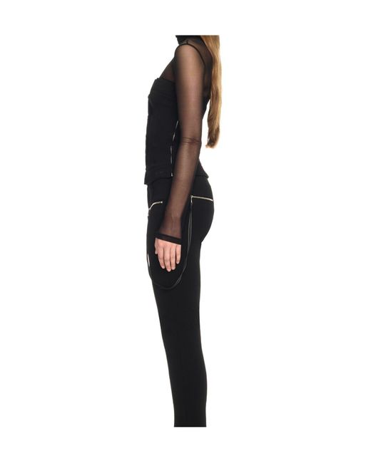 Off-White c/o Virgil Abloh Black Corset-Style Top