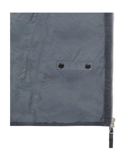 Stone Island Gray Compass-Patch Padded Down Jacket for men