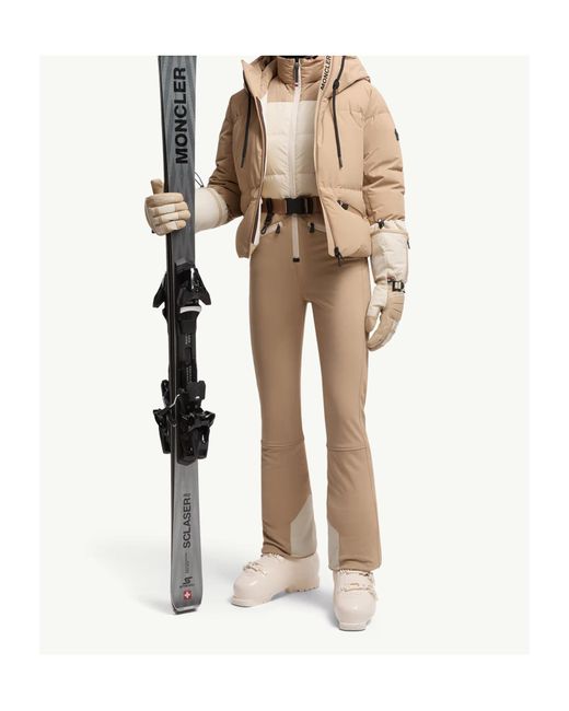 Moncler Natural Grenoble Allesaz Hooded Down Ski Jacket