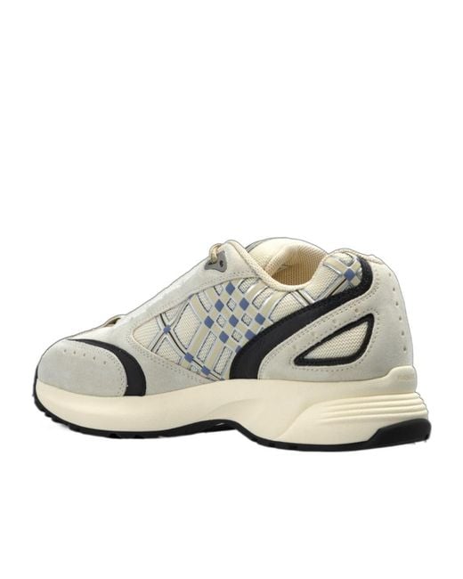Burberry White Eclipse Runner Sneakers