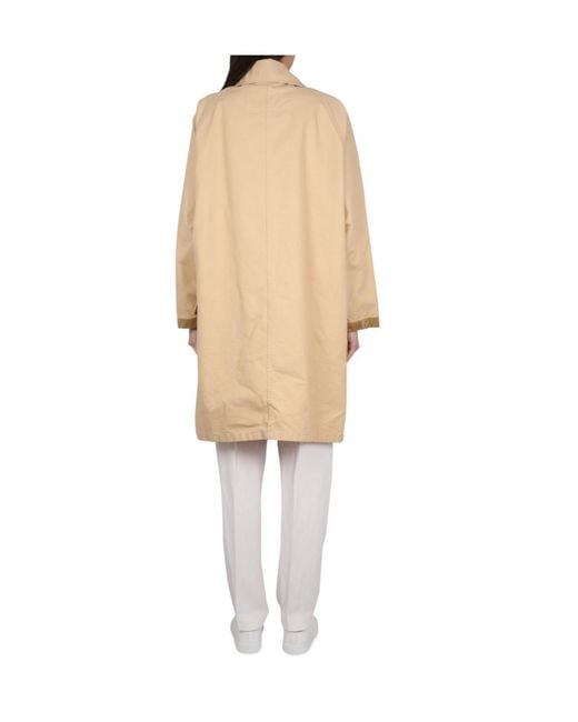 Fay Natural Toggle Closure Duffle Coat