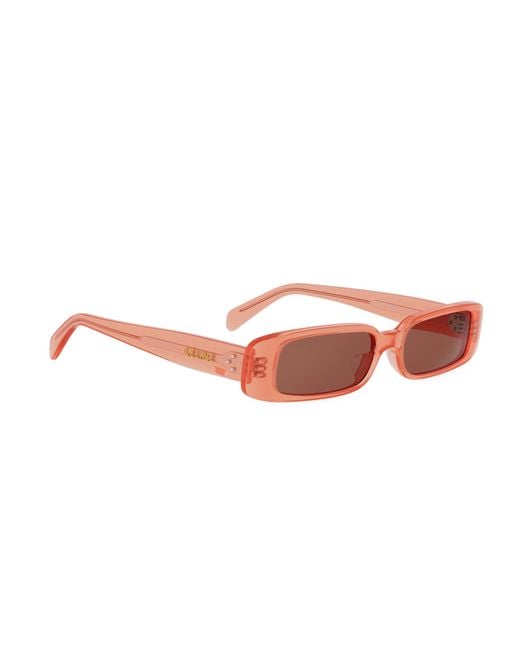 Céline Pink Rectangular Sunglasses