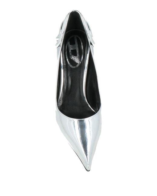 DIESEL White Pointed High Heels