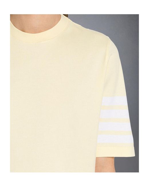Thom Browne Natural Short-Sleeved T-Shirt