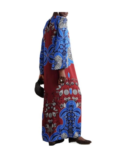 Borgo De Nor Blue Printed Dress