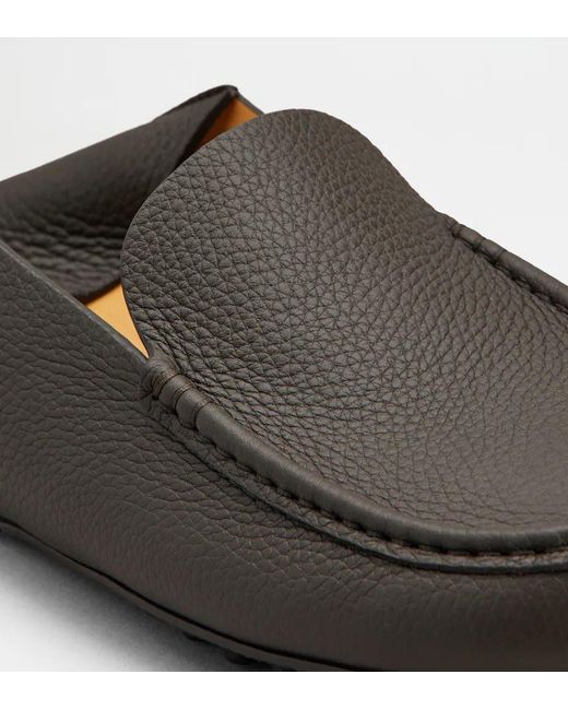 Tod's Black Round-Toe Loafers for men
