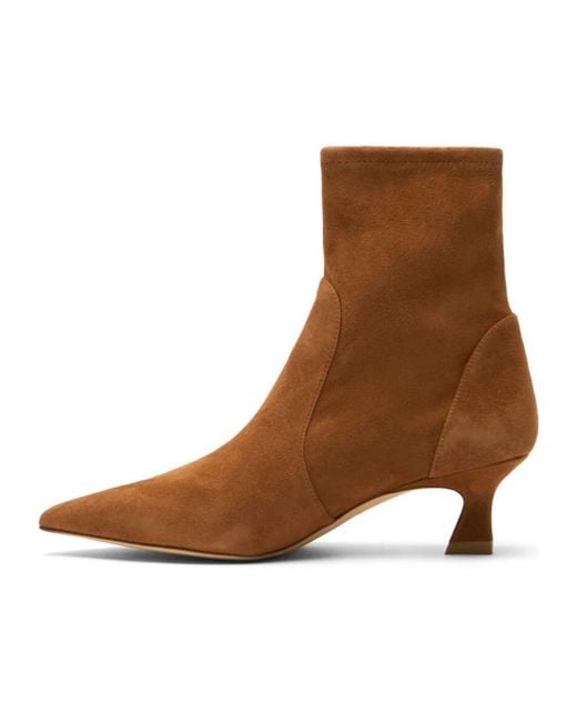 Stuart Weitzman Brown Vinnie Bootie 50