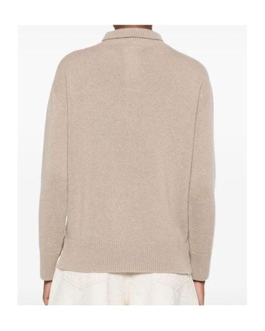 Max Mara Natural 'S Mock-Neck Knitted Jumper