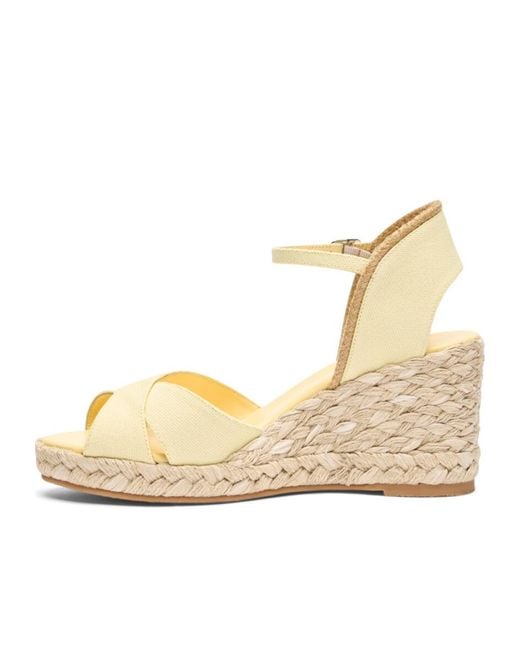 Stuart Weitzman Metallic Mirela Ii Espadrille Wedge