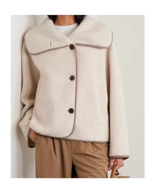 Varley Natural Romane Jersey-Trimmed Fleece Jacket