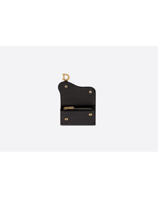 Dior Black Saddle Lotus Wallet