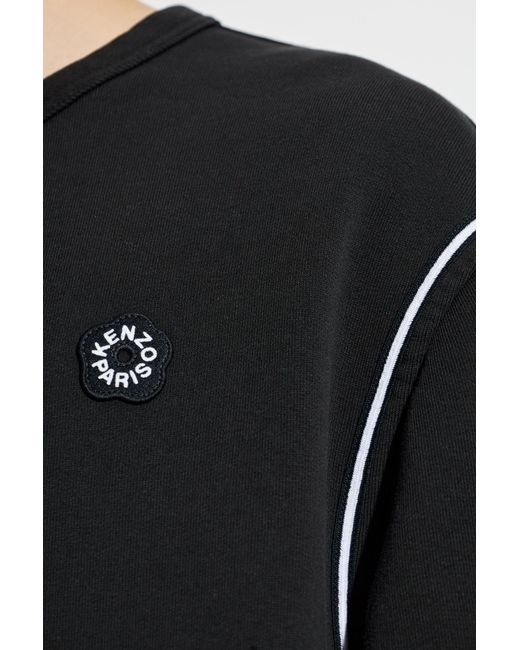 KENZO Black Boke Flower 2.0 Embroidered Sweatshirt for men