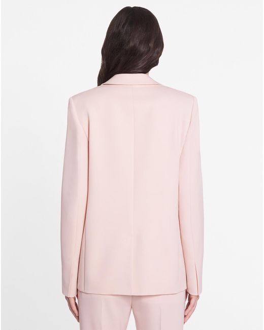 Lanvin Pink Single-Breasted Suit Jacket