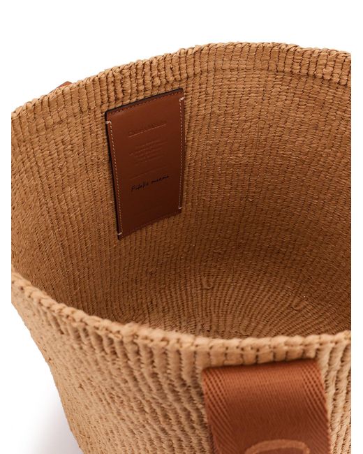 Chloé Brown Chloé Woody Basket Shoulder Bag