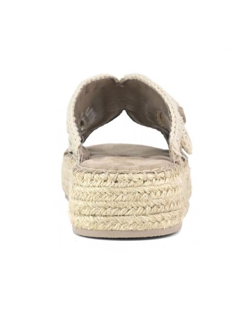 Mou White Crossover Strapped Sandals